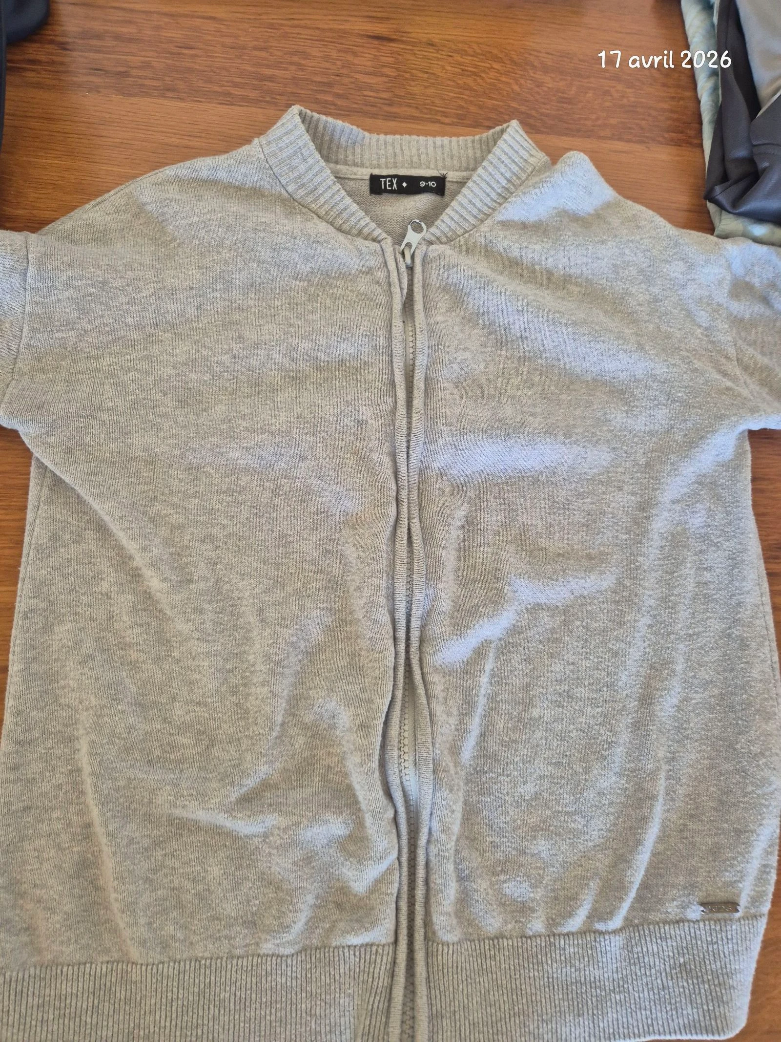 Veste garçon grise 9-10